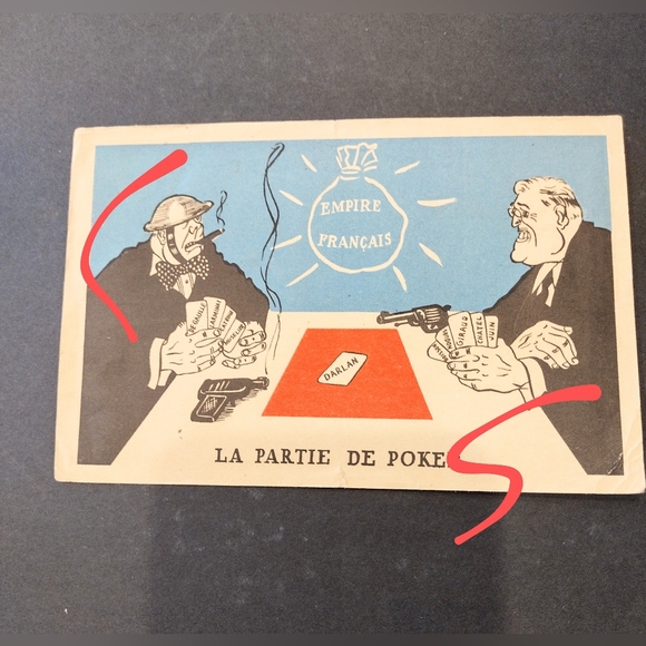 Postcard: Roosevelt in a Political Poker Party - Picture 1 of 5